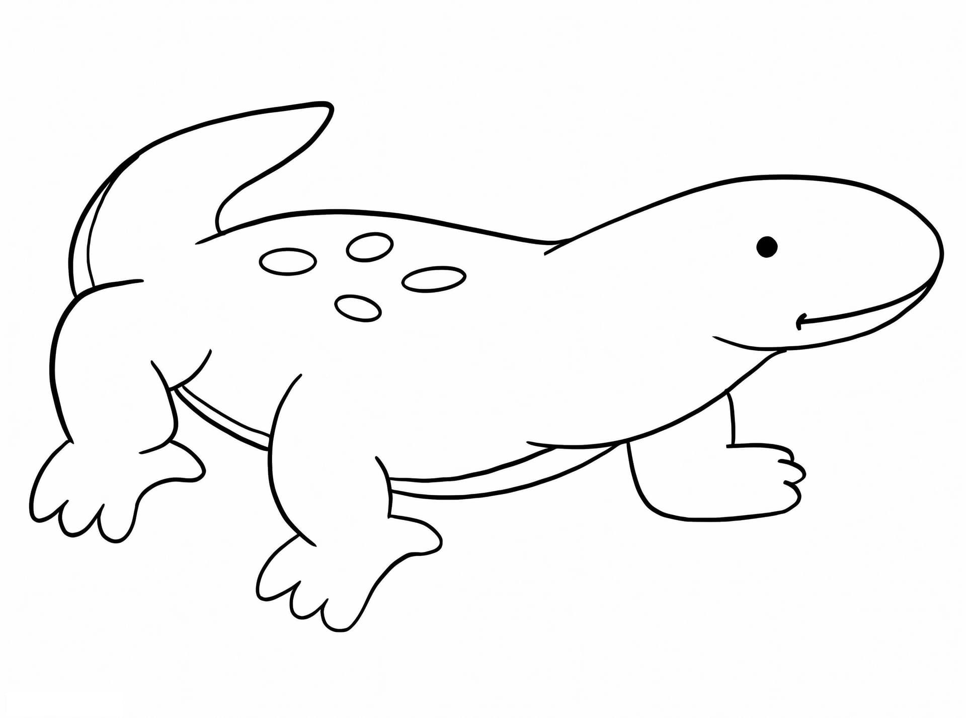 Cute Komodo Dragon