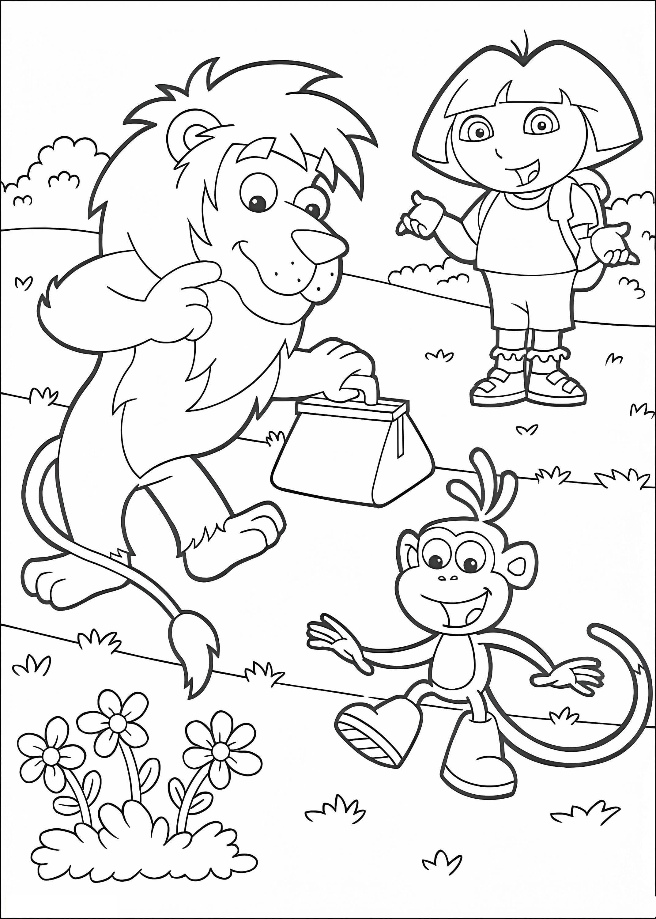 Botas y León de Dora