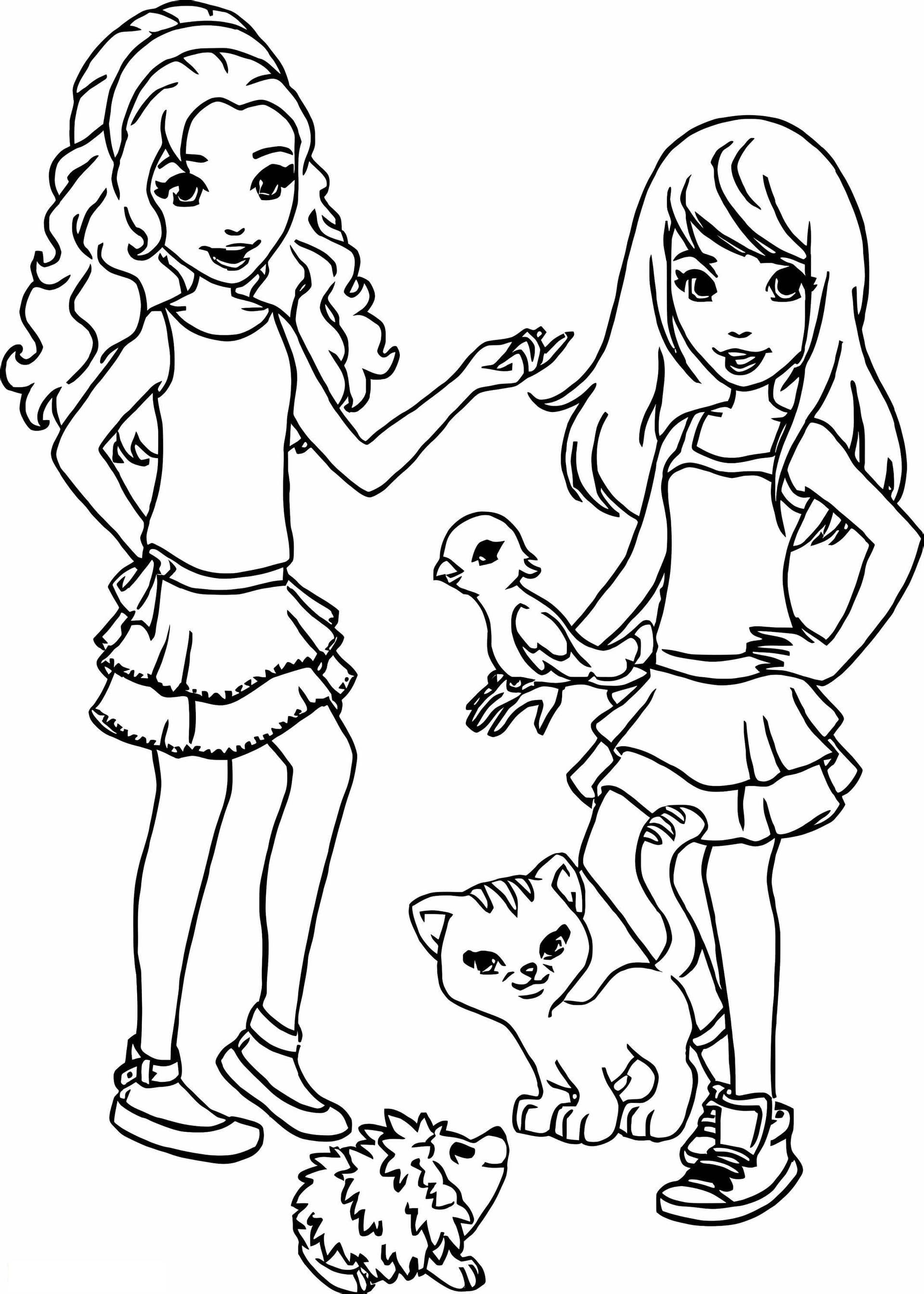 Two Friends And Animals