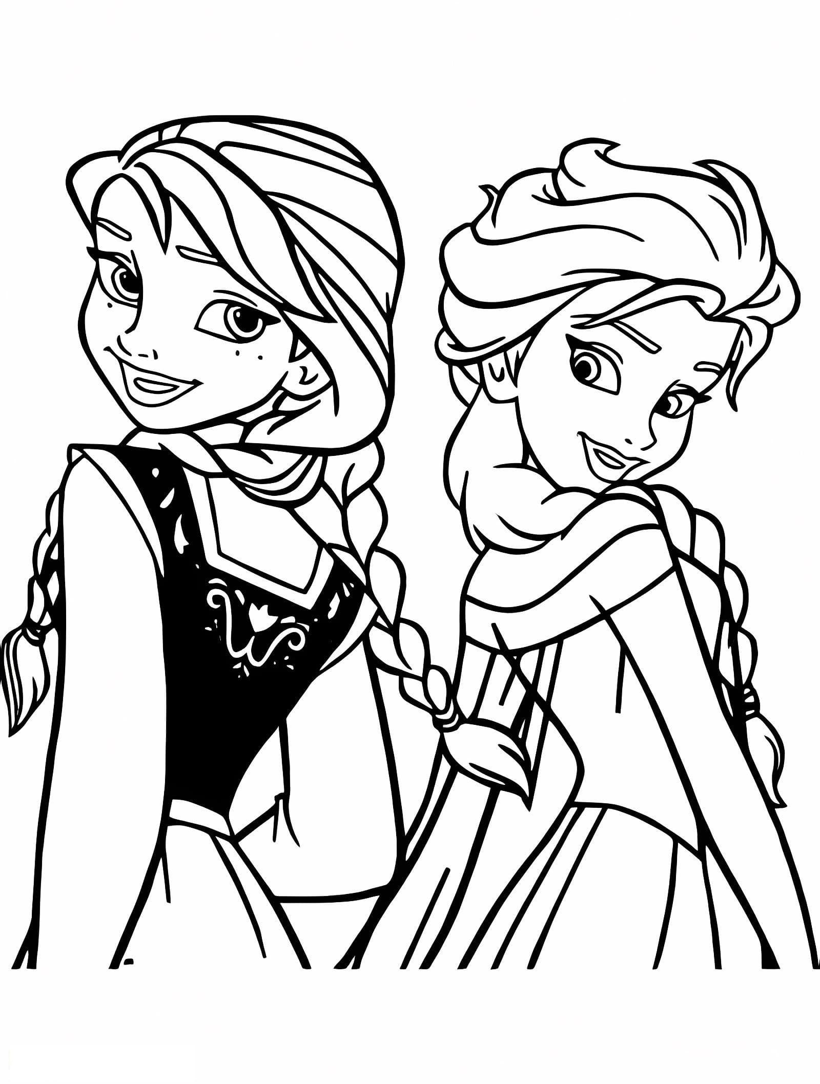 Elsa And Anna In Disney