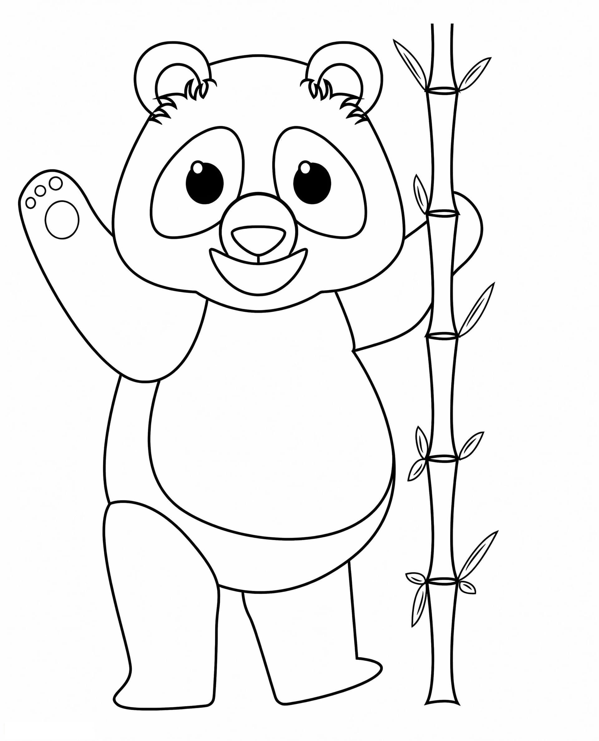 Happy Cartoon Panda