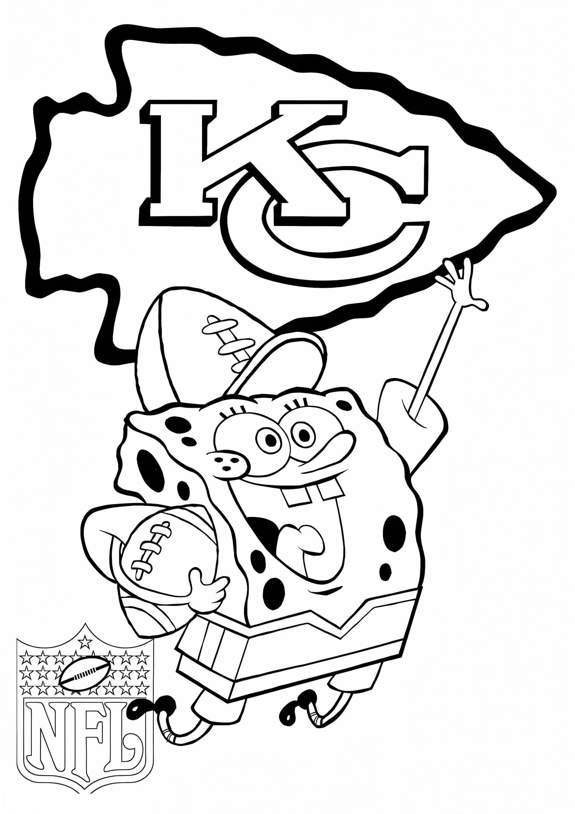 Kansas City Chiefs With Spongebob