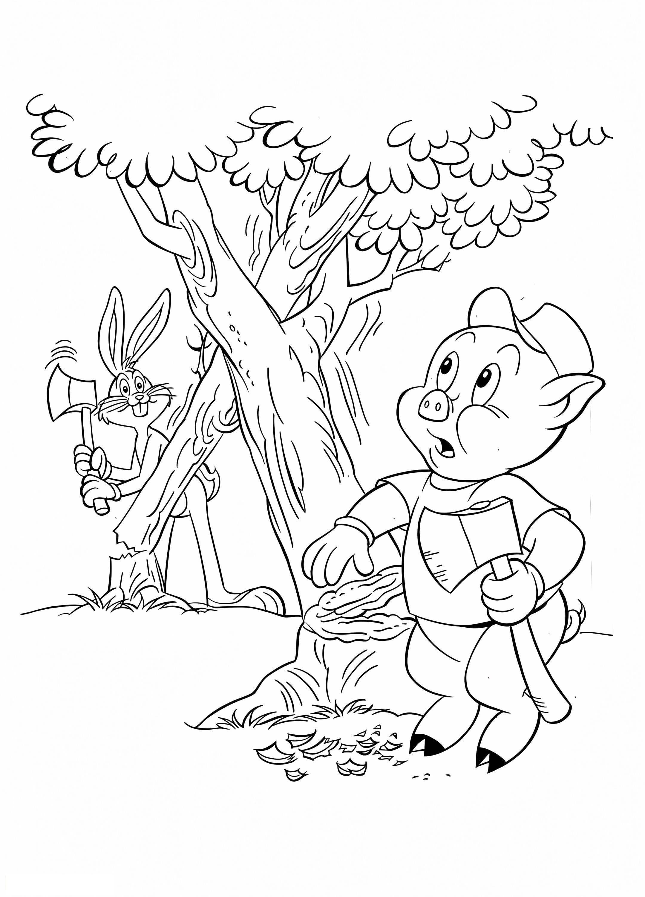 Porky Pig y Bugs Bunny