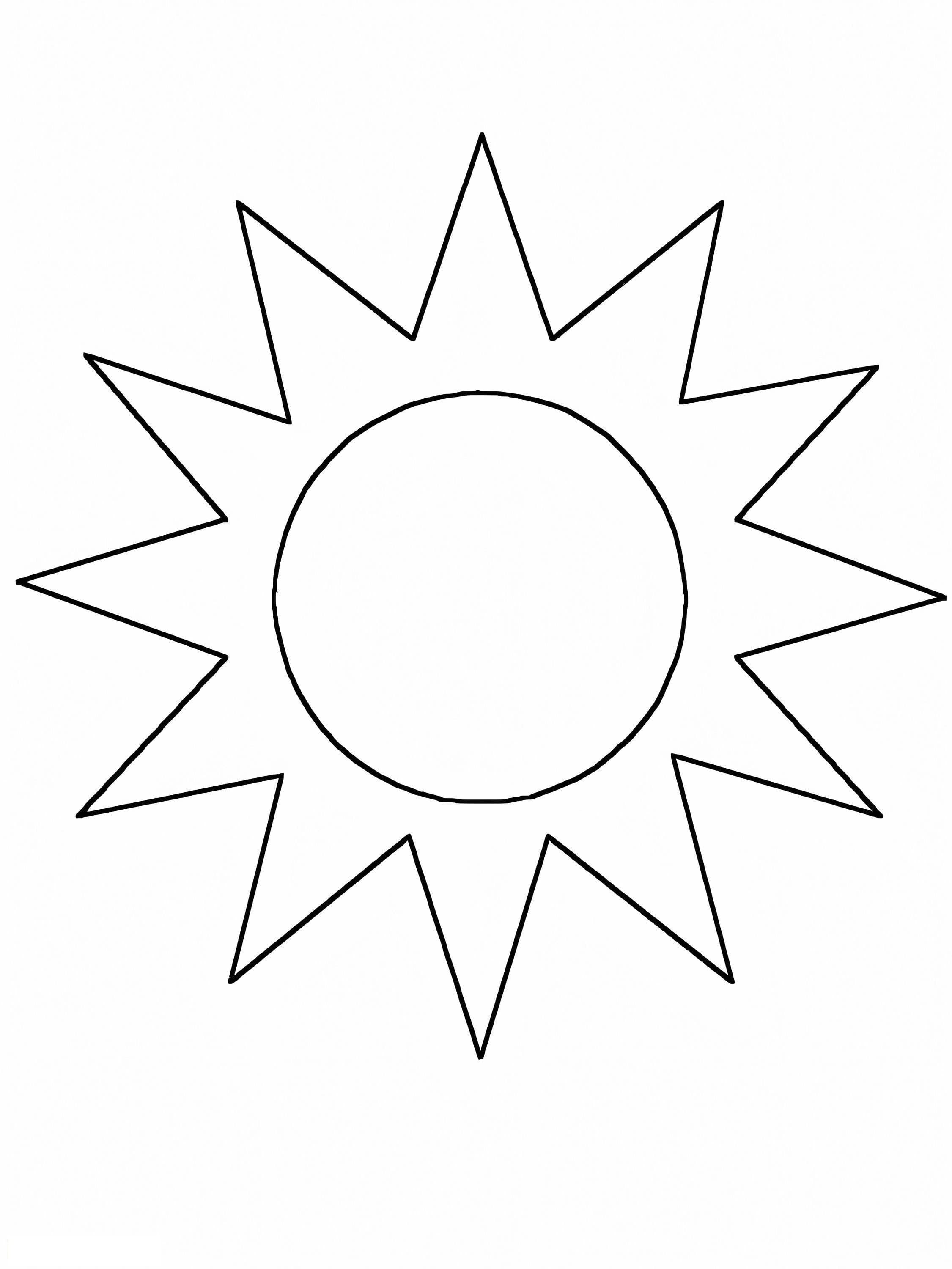 Printable Easy Sun