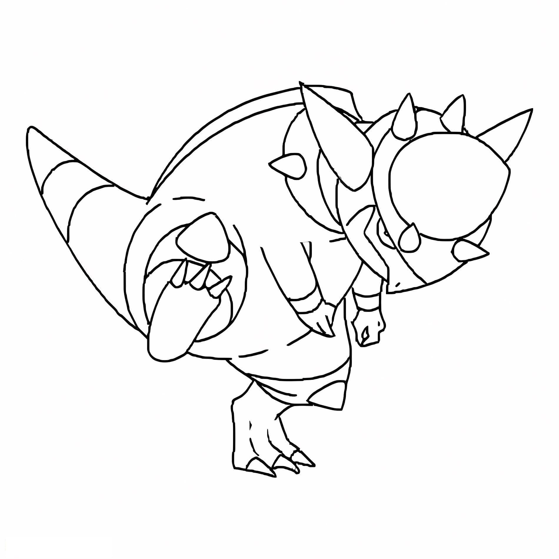 Rampardos Pokemon imprimible