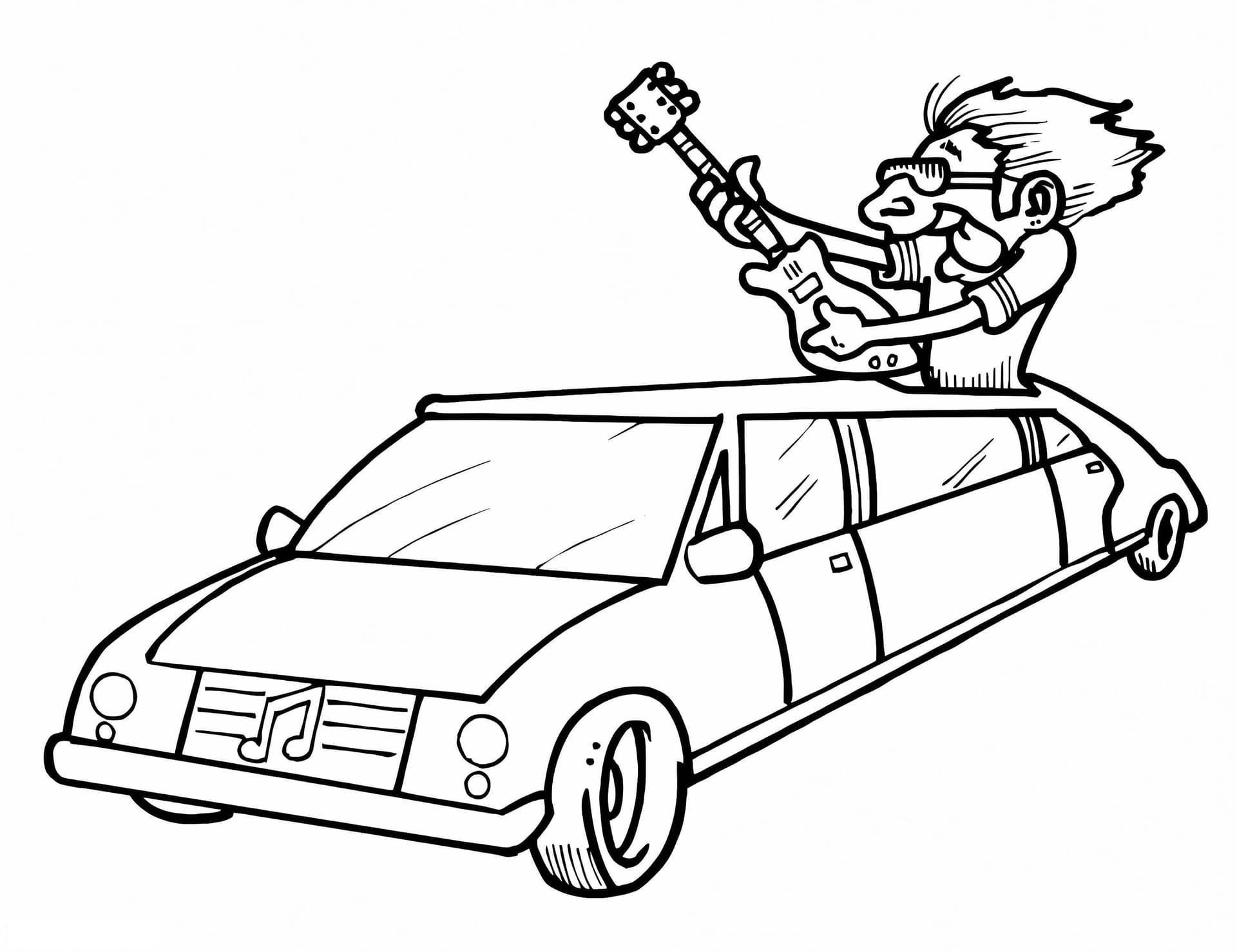 Rockstar In Car