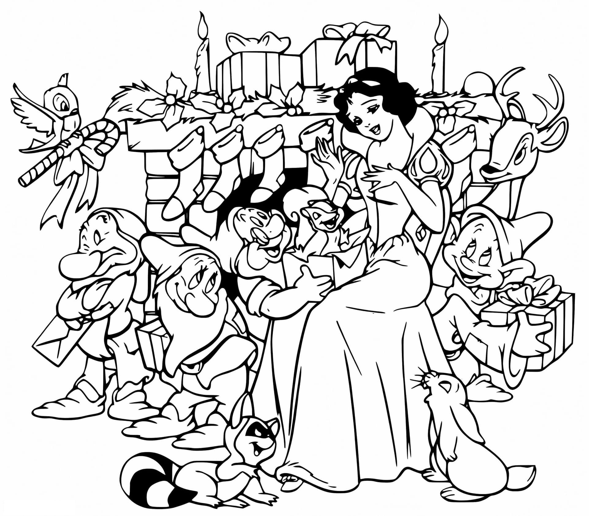 Snow White And The Seven Dwarfs Disney Christmas