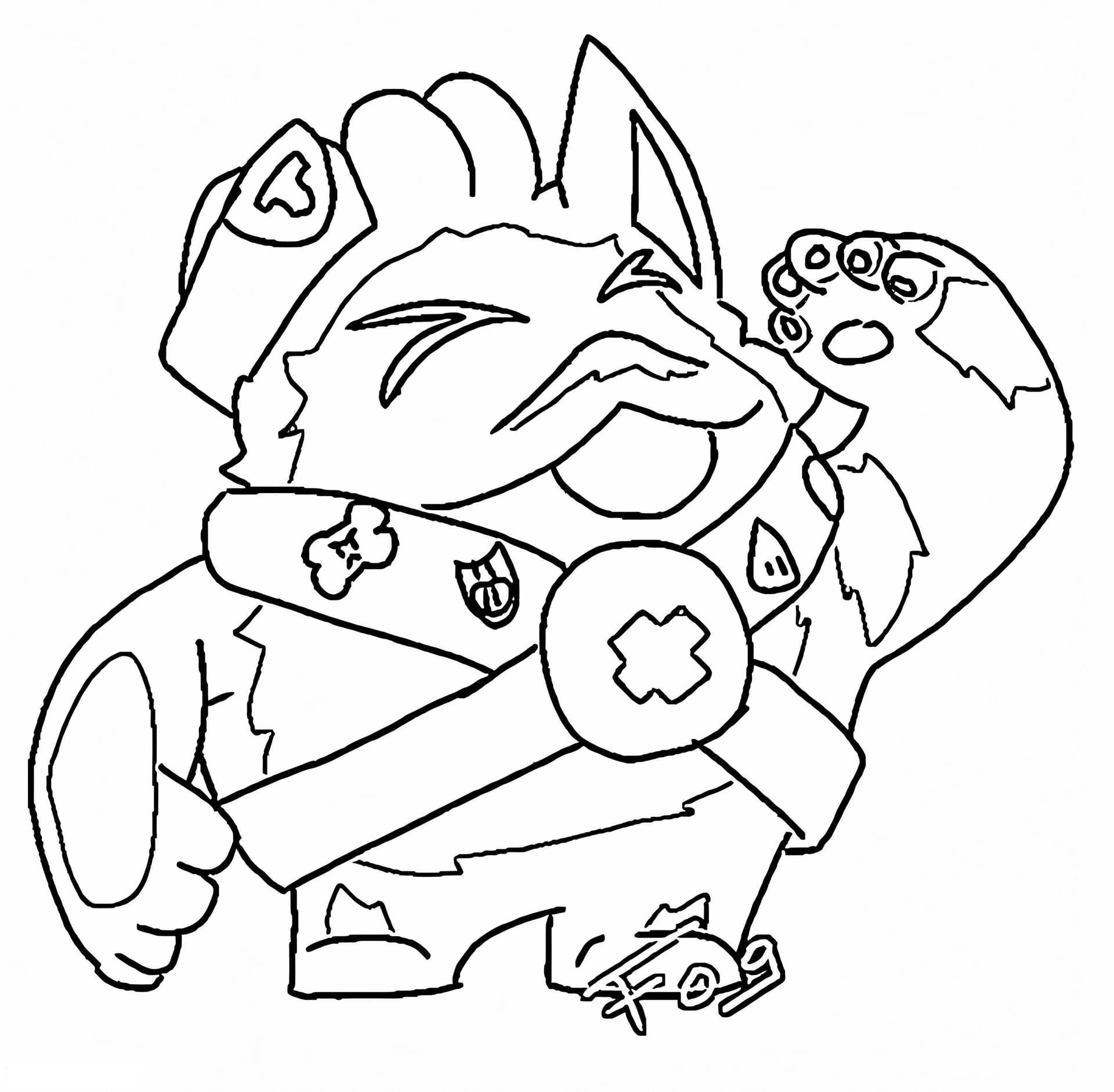 Squeak Brawl Stars To Color Coloring Page
