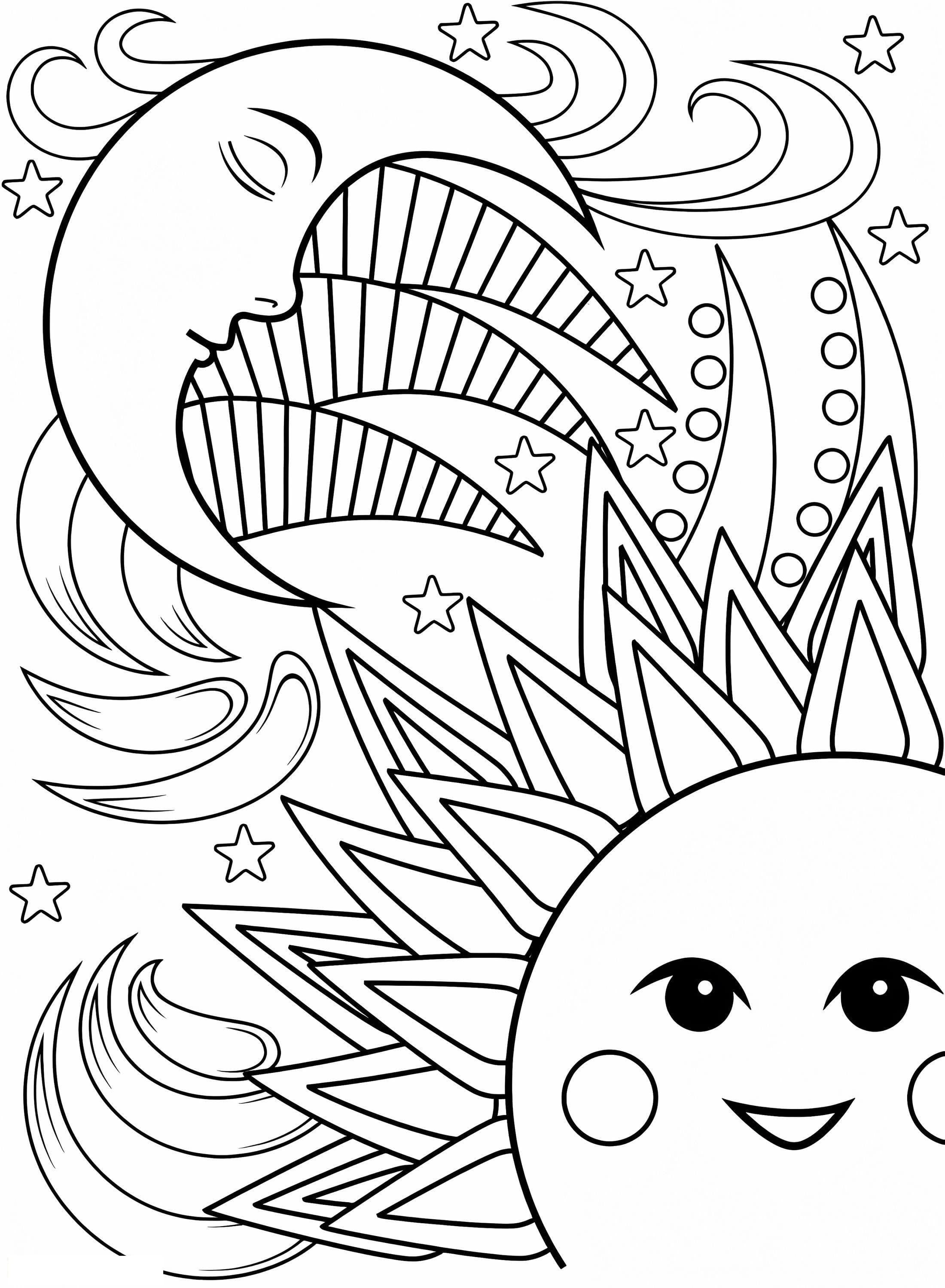 Sol y Luna Imprimible