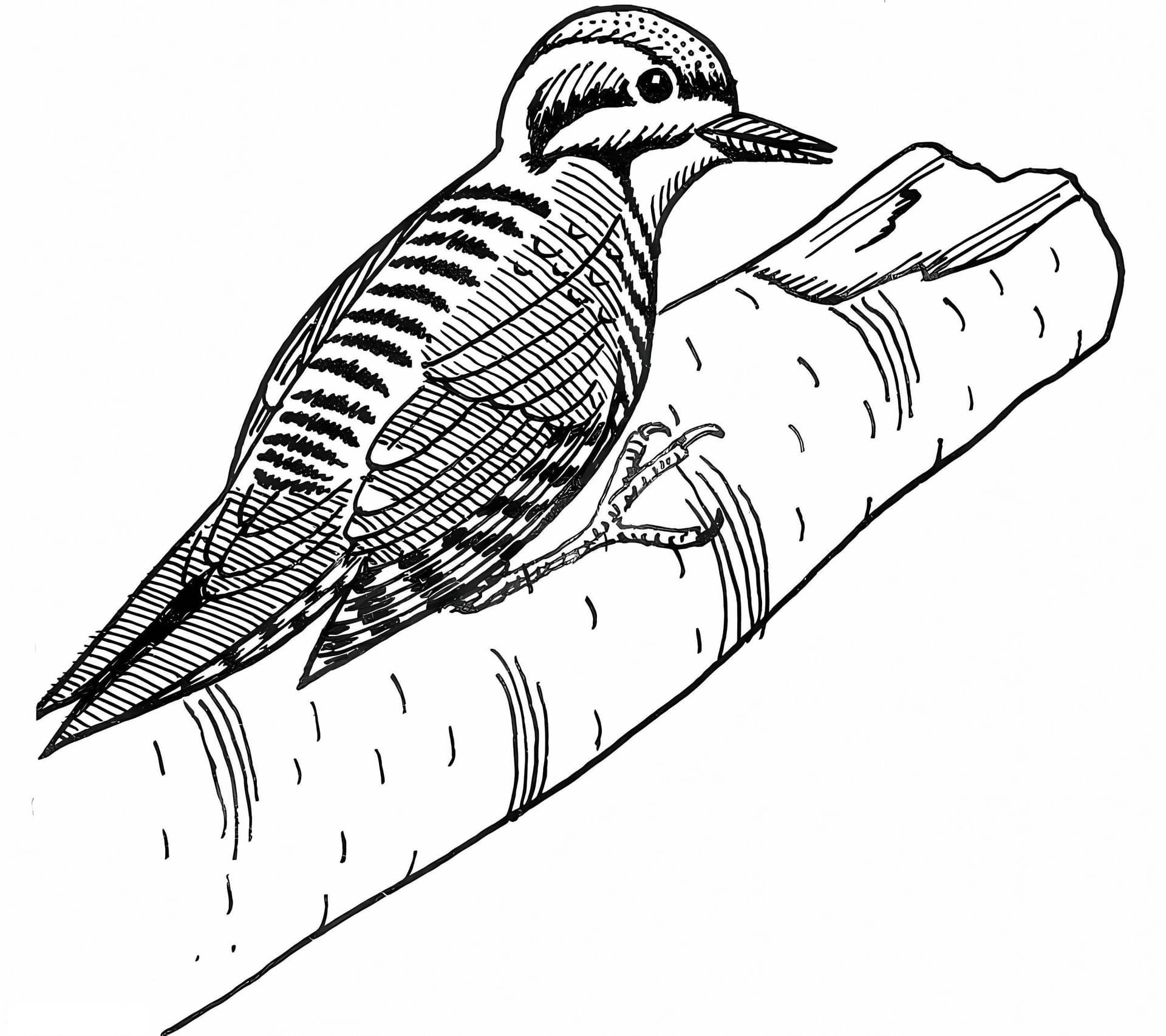 Three Toed Woodpecker