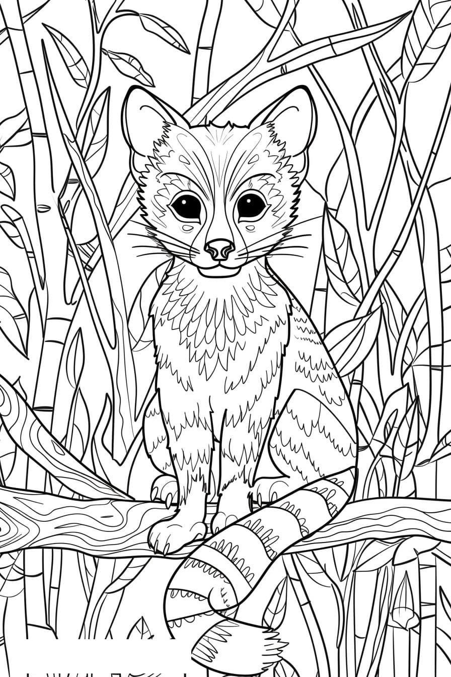 African Civet cartoon 2