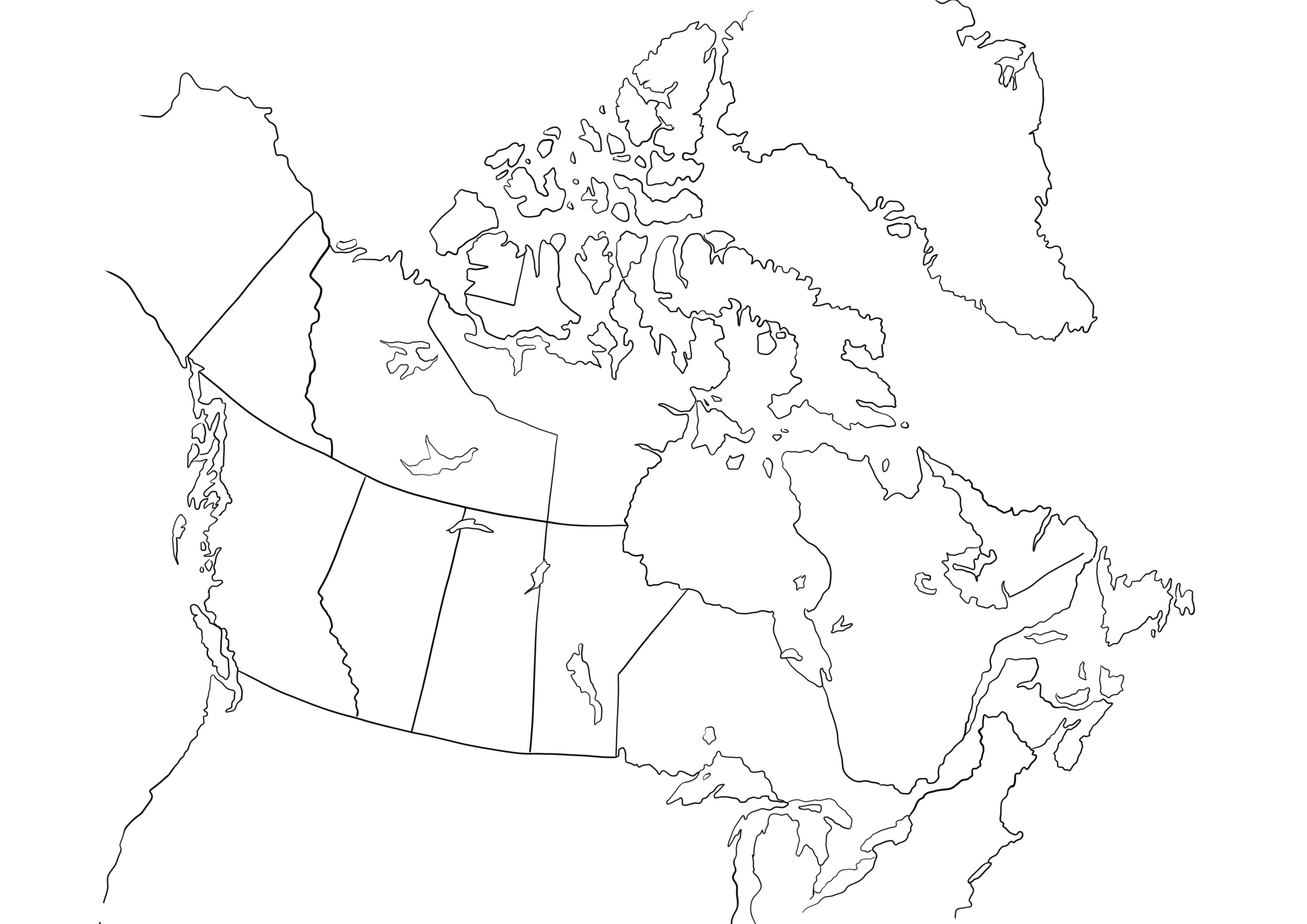 Canada country map