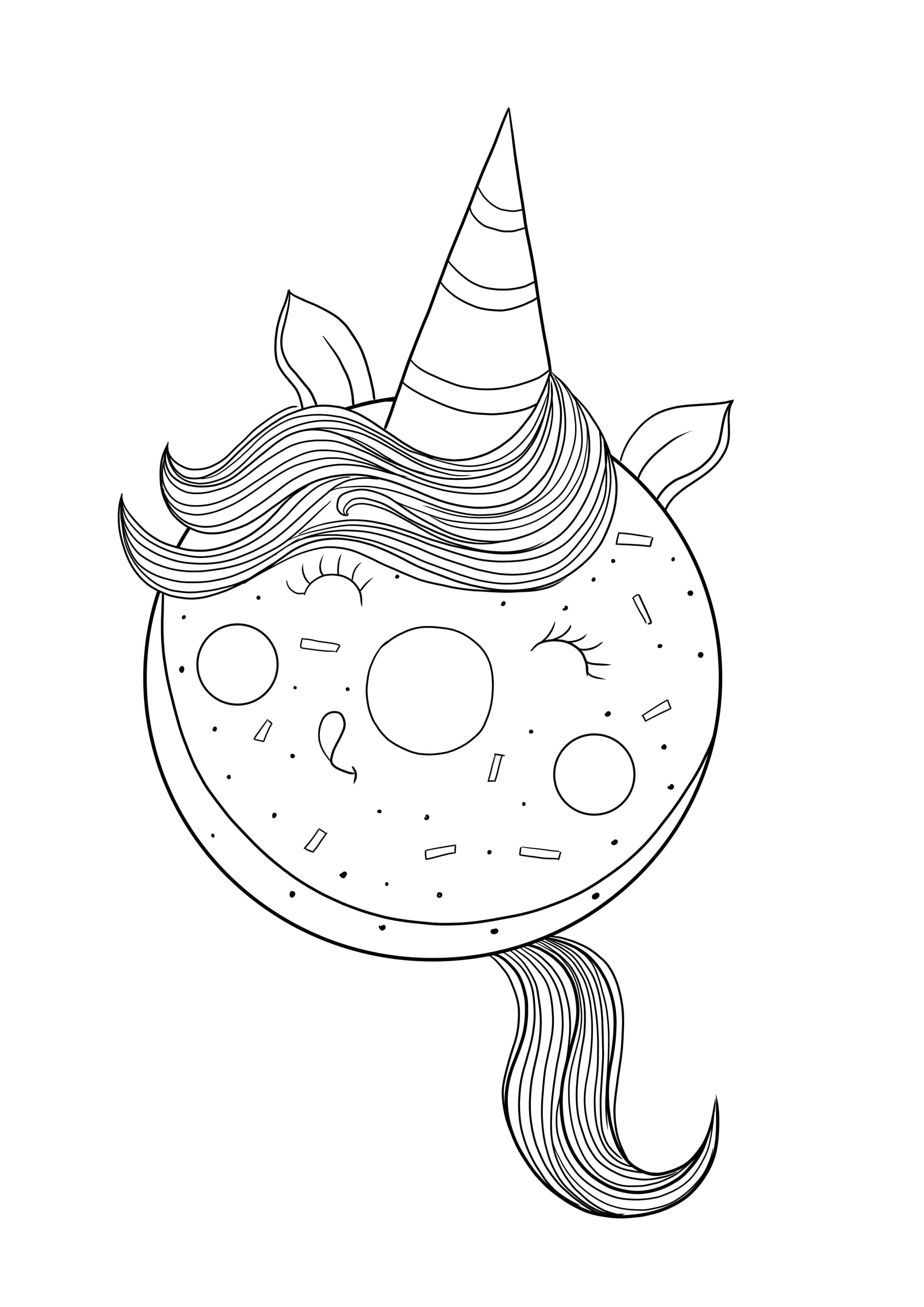 Donut in the form of a Unicorn