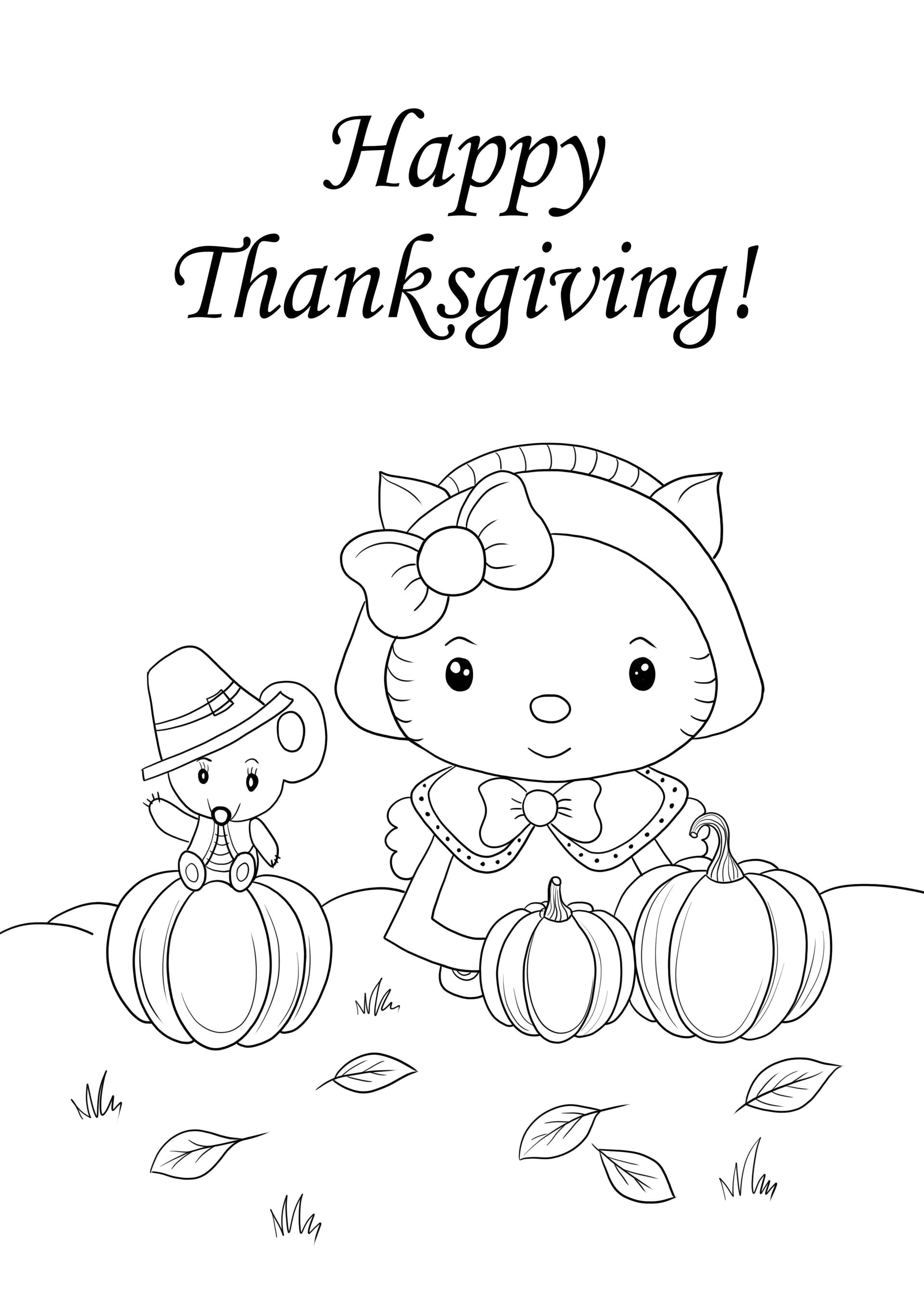 Hello Kitty and Happy Thanksgiving