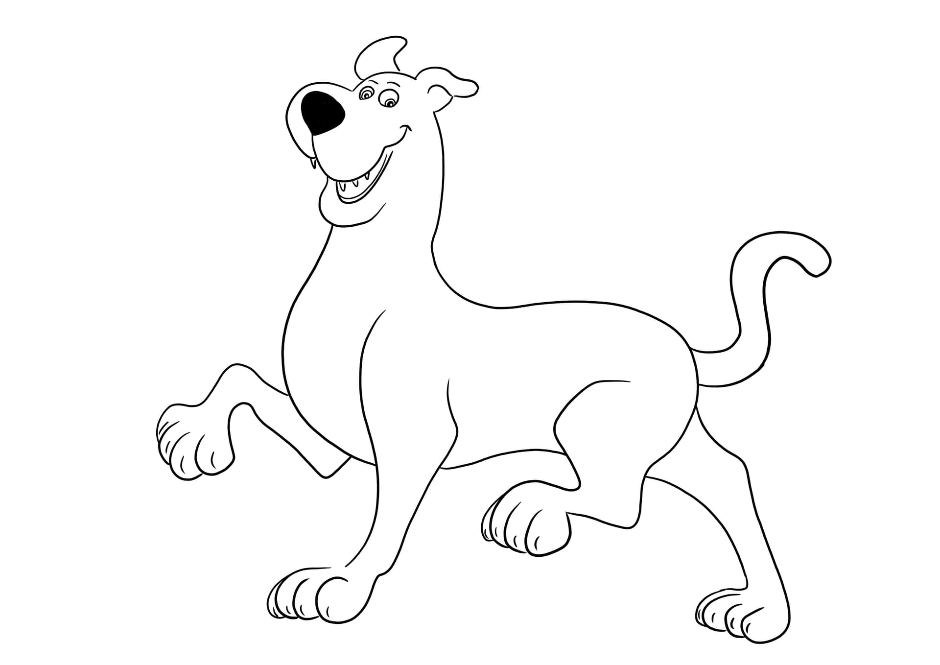 Scooby Doo walking