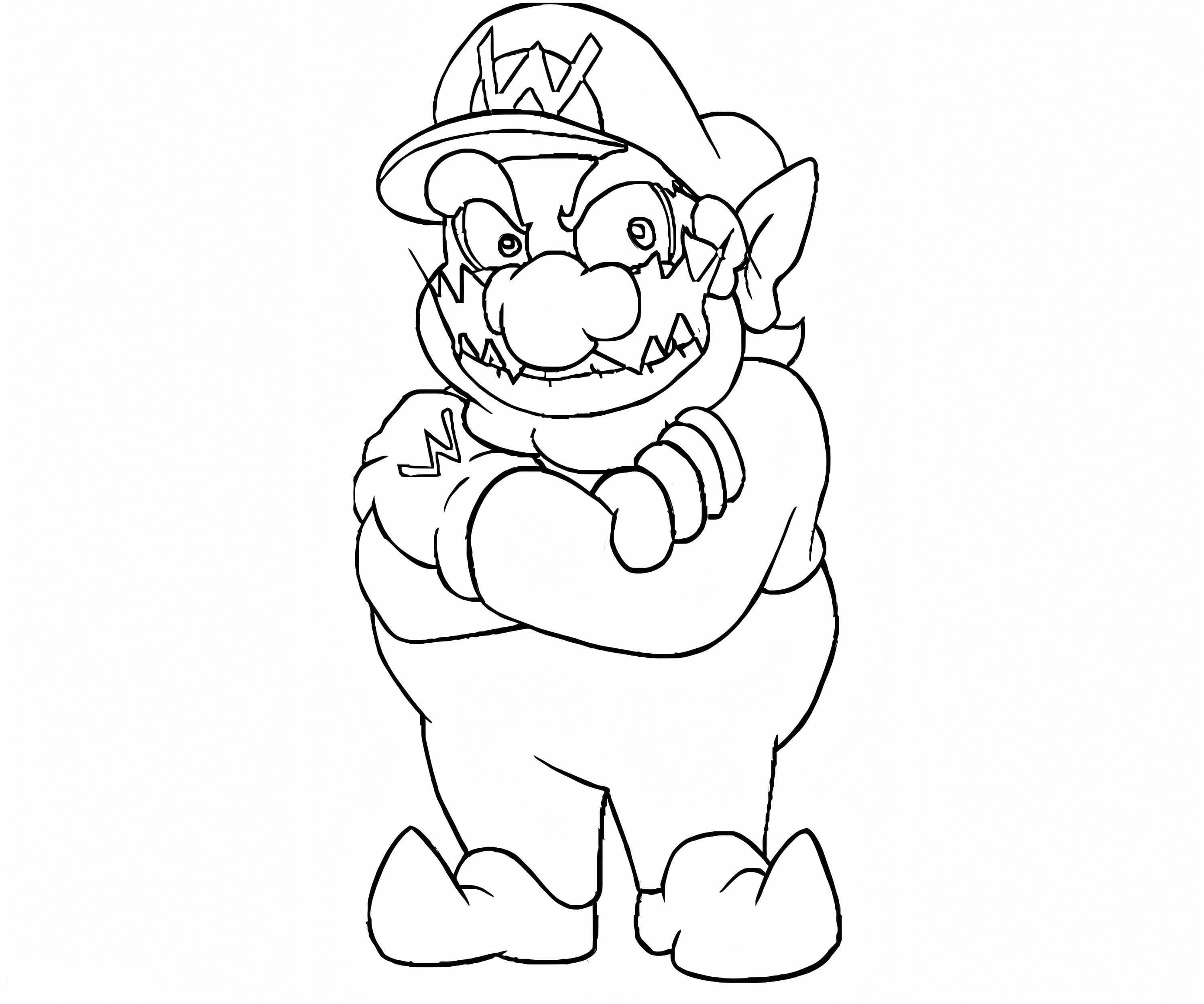 Wario from Super Mario 4